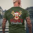 Reindeer Merry Christmas Family T-Shirt mit Rückendruck Geschenke für alte Männer