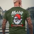 Santa Humour Adult T-Shirt mit Rückendruck Geschenke für alte Männer