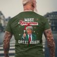 Trump Make Christmas Again Ugly Christmas Sweater T-Shirt mit Rückendruck Geschenke für alte Männer