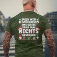 We Give Us Nothing Xmas Christmas S T-Shirt mit Rückendruck Geschenke für alte Männer