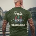 Gnome Merry Christmas Gnome Xmas Family T-Shirt mit Rückendruck Geschenke für alte Männer