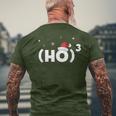 Ho Ho Ho Maths Formula Santa Christmas T-Shirt mit Rückendruck Geschenke für alte Männer