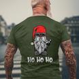 Ho Ho Ho Xmas Christmas Cool Santa Costume T-Shirt mit Rückendruck Geschenke für alte Männer