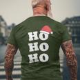 Hohoho Christmas T-Shirt mit Rückendruck Geschenke für alte Männer