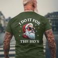 I Do It For The Ho's Santa T-Shirt mit Rückendruck Geschenke für alte Männer