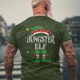 Jüngster Elf Outfit Christmas Family Elf Christmas T-Shirt mit Rückendruck Geschenke für alte Männer