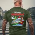 Merry Christmas Cruise Santa Cruise Ships Xmas Symbols Lover T-Shirt mit Rückendruck Geschenke für alte Männer