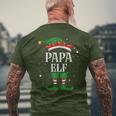 Papa Elf Outfit Christmas Family Elf Christmas T-Shirt mit Rückendruck Geschenke für alte Männer