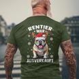 Reindeer Was Out Sold Out English Bulldog Christmas T-Shirt mit Rückendruck Geschenke für alte Männer