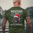 Reindeer Was Out Sold Cats Christmas T-Shirt mit Rückendruck Geschenke für alte Männer