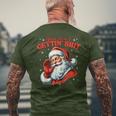 Retro You Ain't Getting Shit Santa Christmas Clothing Men's T-shirt Back Print Gifts for Old Men
