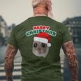 Sad Hamster With Christmas Wishes T-Shirt mit Rückendruck Geschenke für alte Männer