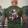 Santa Claus Guitar Ugly Christmas Jumper T-Shirt mit Rückendruck Geschenke für alte Männer