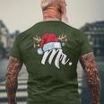 Santa Claus Hat Mr Partner Outfit For Christmas T-Shirt mit Rückendruck Geschenke für alte Männer