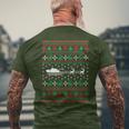 Tank Driver Ugly Christmas Tank T-Shirt mit Rückendruck Geschenke für alte Männer