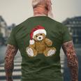 With Teddy Bear And Santa Hat Teddy Bear Christmas T-Shirt mit Rückendruck Geschenke für alte Männer