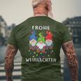 Three Dwarfs Family Merry Christmas T-Shirt mit Rückendruck Geschenke für alte Männer