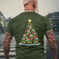 Turtle Christmas Tree Shelly Holiday T-Shirt mit Rückendruck Geschenke für alte Männer