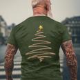 Vintage Christmas Tree Retro Merry Christmas T-Shirt mit Rückendruck Geschenke für alte Männer