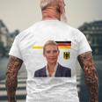 Alice Wird Gut Weidel 2025 Make Germany Great Again Blue T-Shirt mit Rückendruck Geschenke für alte Männer