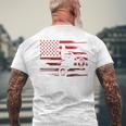American Flag Dirt Bike Apparel Dirt Bike Motocross Men's Back Print T-Shirt Gifts for Old Men