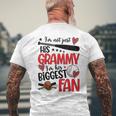 His Biggest Fan Baseball Grammy Of A Baseball Player Grammy Men's T-shirt Back Print Gifts for Old Men