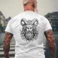 Cernunnos Viking God Of Norse Mythology Pagan Wicca Celtic Men's Back Print T-Shirt Gifts for Old Men