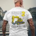 Children's Digger 2 Years Construction Site 2Nd Birthday Boys T-Shirt mit Rückendruck Geschenke für alte Männer