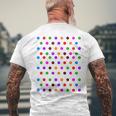 Colourful With Polka Dots S T-Shirt mit Rückendruck Geschenke für alte Männer