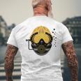 Commercial Divers Helmet Men's Back Print T-Shirt Gifts for Old Men