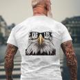 Cool Face Eagles With Sunglasses Vintage Eagles Flying Bird Men's T-shirt Back Print Gifts for Old Men