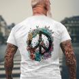 Cravate De Costume Hippie Avec Symbole De La Paix Des Années 60 Et 70 T-shirt imprimé au dos Cadeaux pour les vieillards