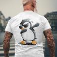 Dabbender Penguin I Dab Dance Animals I T-Shirt mit Rückendruck Geschenke für alte Männer