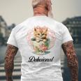 Delusional Coquette Cat Kitten Pink Bow Ribbon Y2k Aesthetic Men's T-shirt Back Print Gifts for Old Men