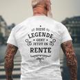 Dese Legende Geht Jetzt In Rente This Legend Goes Now In T-Shirt mit Rückendruck Geschenke für alte Männer