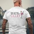 Die Tut Nix Die Will Nur Lillet Fan Summer Cocktail Party T-Shirt mit Rückendruck Geschenke für alte Männer