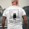 Don't Worry I'm From Support Tech Cat Lover Gray T-Shirt mit Rückendruck Geschenke für alte Männer