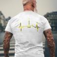 Dortmund Herzschlag Skyline Puls Ruhrpott Stadion Dortmund T-Shirt mit Rückendruck Geschenke für alte Männer