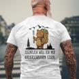 Eigentlich Will Ich Nur Kaiserschmarrn Essen Gray T-Shirt mit Rückendruck Geschenke für alte Männer