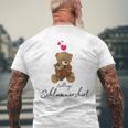 Favourite Teddy Bear Sleep With Heart Pyjamas Teddy T-Shirt mit Rückendruck Geschenke für alte Männer