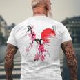 Fleurs De Cerisierintage Sakura Japonais T-shirt imprimé au dos Cadeaux pour les vieillards