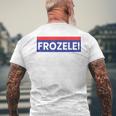 Frozelei Police Austria T-Shirt mit Rückendruck Geschenke für alte Männer