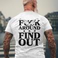Fuck Around And Find Out Eagle Men's T-shirt Back Print Gifts for Old Men