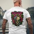 Bullet Myalentine Horror With Skull Roses And Red Blood T-Shirt mit Rückendruck Geschenke für alte Männer
