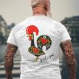 Galo De Barcelos Coq Portugais T-shirt imprimé au dos Cadeaux pour les vieillards