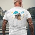 Hamsti Schlafi Schlafi Sad Hamster Schlafi Schlafi Blue T-Shirt mit Rückendruck Geschenke für alte Männer