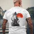 Hangover Human Tree Surreal Artistic Sunset Gray T-Shirt mit Rückendruck Geschenke für alte Männer