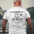 Happy Face Globe T-Shirt mit Rückendruck Geschenke für alte Männer