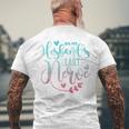 On My Husband's Last Nerve Men's T-shirt Back Print Gifts for Old Men