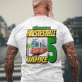 Ich Bin 5 Straßenbahnen Straßenbahn Children's Birthday Party T-Shirt mit Rückendruck Geschenke für alte Männer